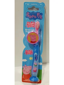 Cepillo de dientes ergonomico infantil de PEPPA PIG. Con capucha protectora y ventosa en la base. TINOKOU
Cepillo de dientes ergonomico infantil de PEPPA PIG. Con capucha protectora y ventosa en la base. TINOKOU