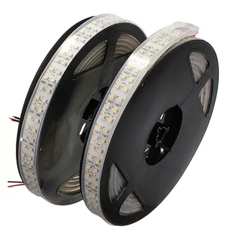 

CLAITE 5M 120W DC12V Double Row 3528 SMD 1200 LED White Warm White IP67 Waterproof Flexible Ribbon Strip light Backlighting