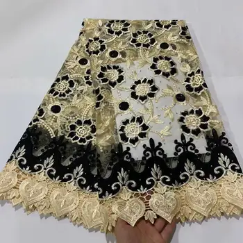 African Lace Fabric 2020 Beads Embroidered Nigerian Lace Fabric Bridal High Quality French Tulle Lace Fabric For Women 5yards
African Lace Fabric 2020 Beads Embroidered Nigerian Lace Fabric Bridal High Quality French Tulle Lace Fabric For Women 5yards
