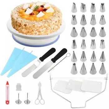 A39pcs Multi-function Cake Decorating Kit Kitchen Dessert Baking Pastry Supplies Cake Turntable Set Pastry Tube Fondant Tool
A39pcs Multi-function Cake Decorating Kit Kitchen Dessert Baking Pastry Supplies Cake Turntable Set Pastry Tube Fondant Tool