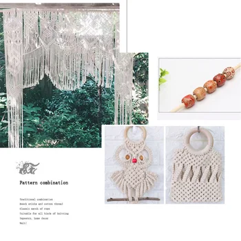 DIY Natural Cotton Rope Bohemian Tapestry Weaving Wood Stick Bead Circle Kits
DIY Natural Cotton Rope Bohemian Tapestry Weaving Wood Stick Bead Circle Kits