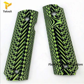 TOtrait 1 Pair colt 1911 Professional G10 Knife Handles Patch Textured Material Scales Non-slip Blanks For 1911 Grips 2pcs Green
TOtrait 1 Pair colt 1911 Professional G10 Knife Handles Patch Textured Material Scales Non-slip Blanks For 1911 Grips 2pcs Green