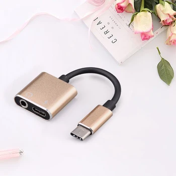 Type-C To 3.5mm Earphone Cable Adapter Usb 3.1 Type C USB-C Male To 3.5 AUX Audio Female Audio charging 2 in 1 Cable Portable
Type-C To 3.5mm Earphone Cable Adapter Usb 3.1 Type C USB-C Male To 3.5 AUX Audio Female Audio charging 2 in 1 Cable Portable