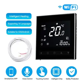WiFi Smart Thermostat Temperature Controller Electric floor Heating Water/Gas Boiler Temperature Remote Controller EU Type
WiFi Smart Thermostat Temperature Controller Electric floor Heating Water/Gas Boiler Temperature Remote Controller EU Type