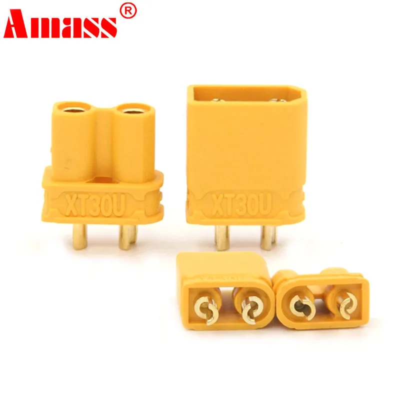 Amass XT30U Male Female Bullet Connector Plug the Upgrade For Lipo Battery Controller Charger Parts Copper Banana Accessories
Amass XT30U Male Female Bullet Connector Plug the Upgrade For Lipo Battery Controller Charger Parts Copper Banana Accessories