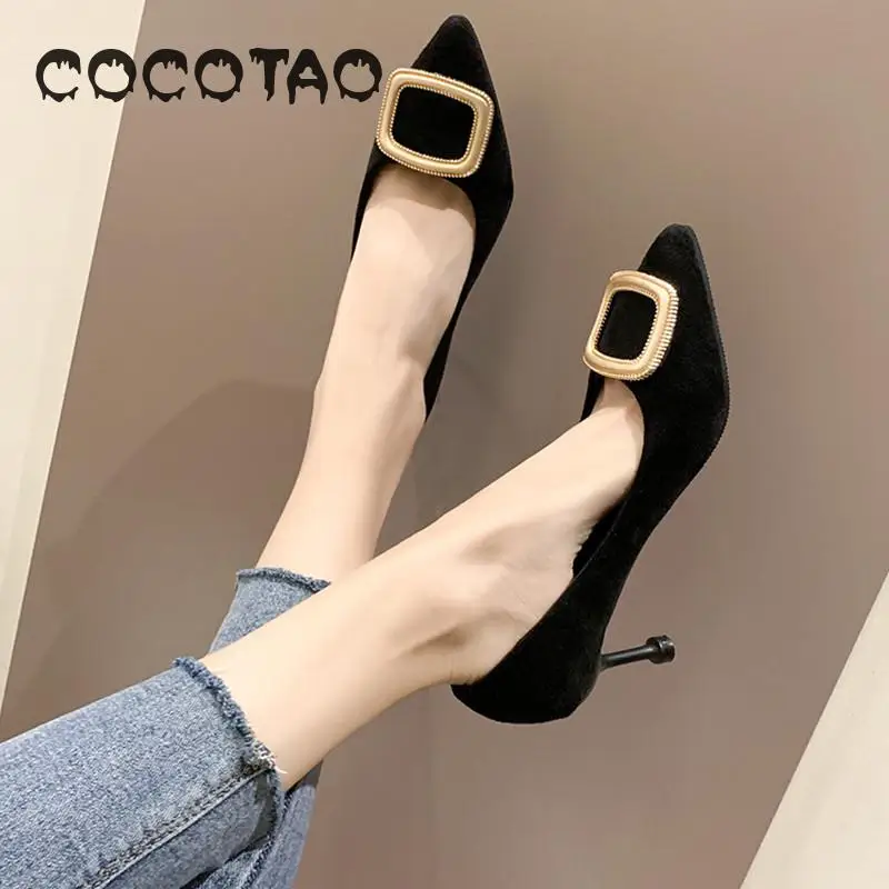 Net Red Shoes Women's Size 2019 New Autumn Fashion Square Buckle Pointed Sexy Joker Black Work High Heels 28
Net Red Shoes Women's Size 2019 New Autumn Fashion Square Buckle Pointed Sexy Joker Black Work High Heels 28