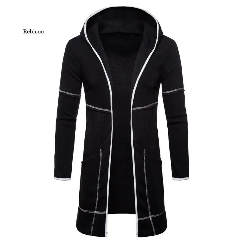 Мужская толстовка, однотонная Толстовка в стиле хип-хоп, модная Осенняя Длинная накидка с открытой передней частью, Мужское пальто, куртка 2021
Мужская толстовка, однотонная Толстовка в стиле хип-хоп, модная Осенняя Длинная накидка с открытой передней частью, Мужское пальто, куртка 2021