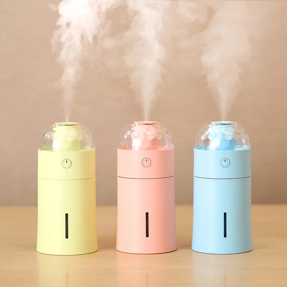 

Humidifier Creative Household Bedroom Colorful Night Light Projection mo huan deng Fragrance Small USB Mini Humidifier