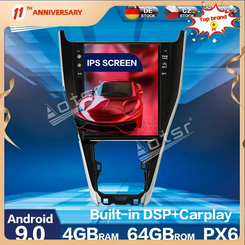 Aotsr Tesla Style PX6 Android 9.0 64G Car Radio Player GPS Navigation Auto Stereo Multimedia Play For TOYOTA Harrier 2013 - 2019
Aotsr Tesla Style PX6 Android 9.0 64G Car Radio Player GPS Navigation Auto Stereo Multimedia Play For TOYOTA Harrier 2013 - 2019