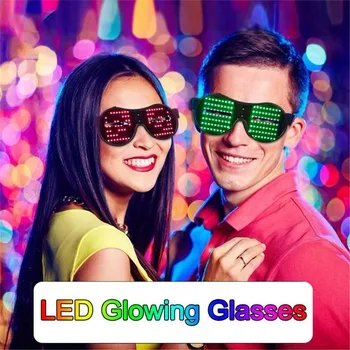 

Party LED Glowing KTV Nightclub Animation Shutter Glasses Pattern Props Glasses kids toys brinquedos juguetes игрушки антистресс
