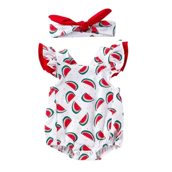 Children Kids Bodysuit Toddler Girls Ruched Watermelon Print Romper Summer Infant Baby Bodysuit Clothes+Hairband Outfits #BL2
Children Kids Bodysuit Toddler Girls Ruched Watermelon Print Romper Summer Infant Baby Bodysuit Clothes+Hairband Outfits #BL2