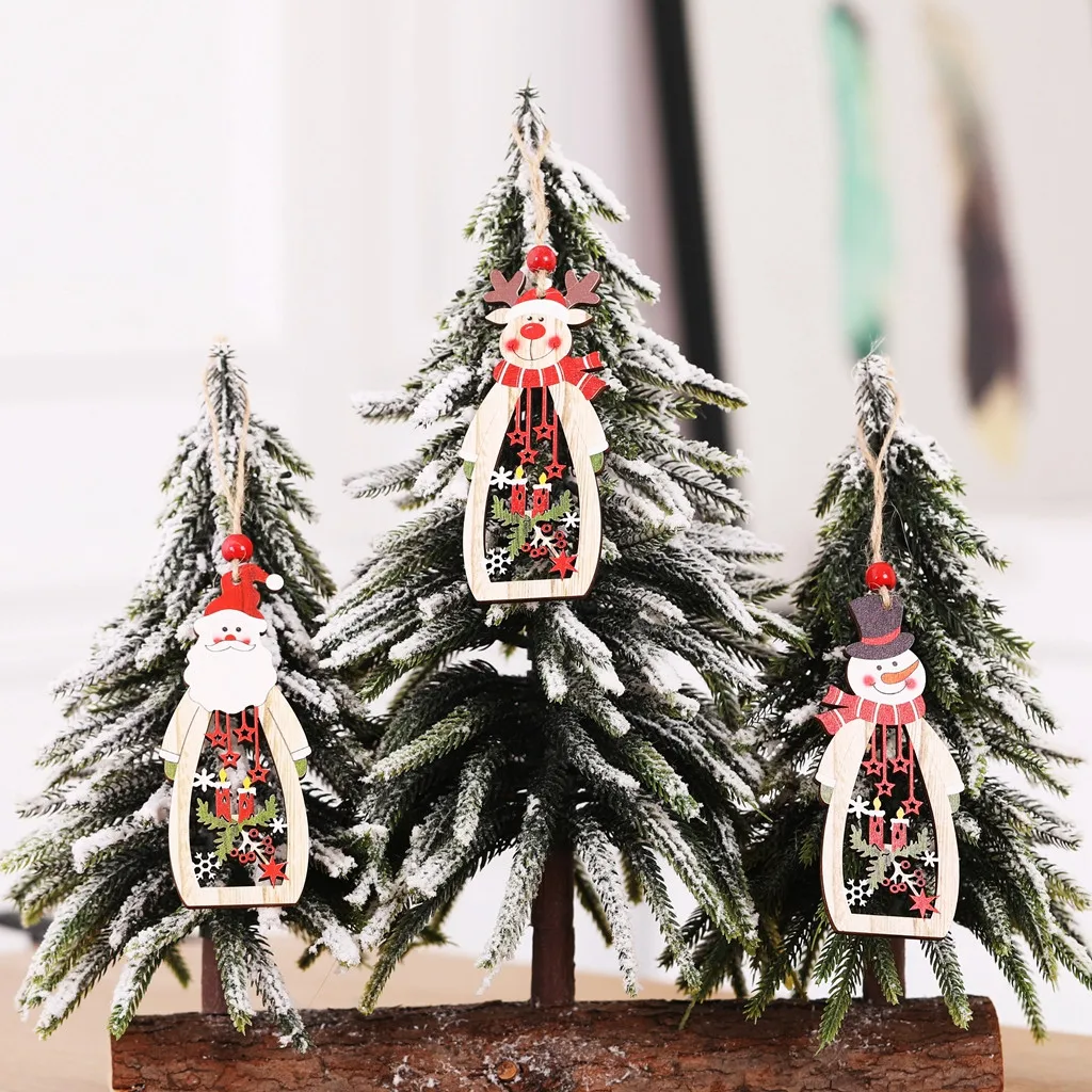 1PC Cute Wooden Elk Christmas Tree Decorations Hanging Pendant Pendant Creative Santa Claus Openwork Decorations #YY
1PC Cute Wooden Elk Christmas Tree Decorations Hanging Pendant Pendant Creative Santa Claus Openwork Decorations #YY