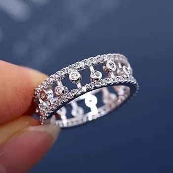 Full Circle Diamond Ring For Women Fashion Elegant Female Hollow Mosaic Simulation Diamond Ring Zircon 925 Sterling Silver Ring
Full Circle Diamond Ring For Women Fashion Elegant Female Hollow Mosaic Simulation Diamond Ring Zircon 925 Sterling Silver Ring