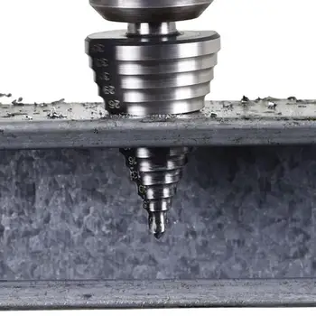 Cone Drill Bit Hex Titanium Step Drill Multiple Hole Cutter Metalworking Useful Durable Practical High Speed Steel Silver
Cone Drill Bit Hex Titanium Step Drill Multiple Hole Cutter Metalworking Useful Durable Practical High Speed Steel Silver