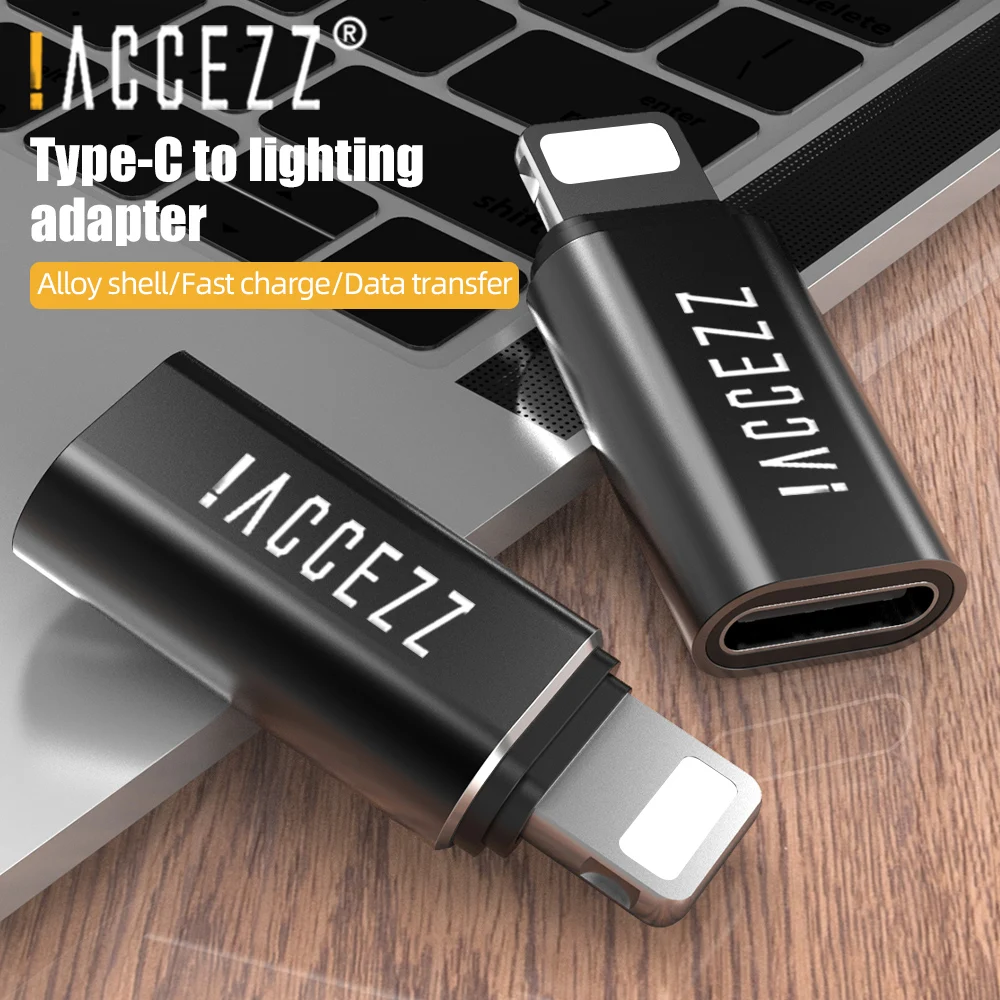! 2 шт. адаптер USB Type-C на 8 Pin для Apple iphone X XS XR 7 Plus 10 | Мобильные телефоны и аксессуары