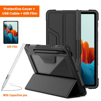 Nillkin For Samsung Tab S7 Plus Case Cover, Shockproof Case Auto Sleep Wake For Samsung Tab S7 case 11'' s7 plus tab case 12.4''
Nillkin For Samsung Tab S7 Plus Case Cover, Shockproof Case Auto Sleep Wake For Samsung Tab S7 case 11'' s7 plus tab case 12.4''