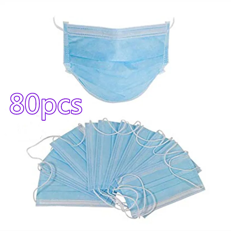 60 Pcs Disposable 3 Layers Mask Prevent Anti Corona Virus Dust Formaldehyde Bad Smell Bacteria Proof Face Mouth Mask Healthy
60 Pcs Disposable 3 Layers Mask Prevent Anti Corona Virus Dust Formaldehyde Bad Smell Bacteria Proof Face Mouth Mask Healthy