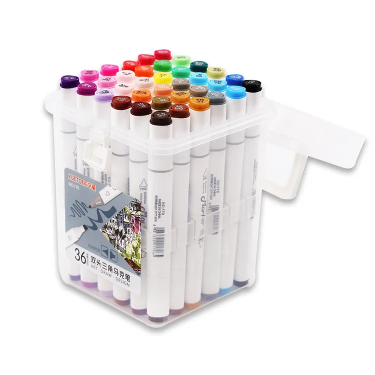New Style Double Headed Hand-Painted Boxed Marking Pen Red and Blue Black and White with Pattern Oily Marker Pen Mark Pen Marker
New Style Double Headed Hand-Painted Boxed Marking Pen Red and Blue Black and White with Pattern Oily Marker Pen Mark Pen Marker