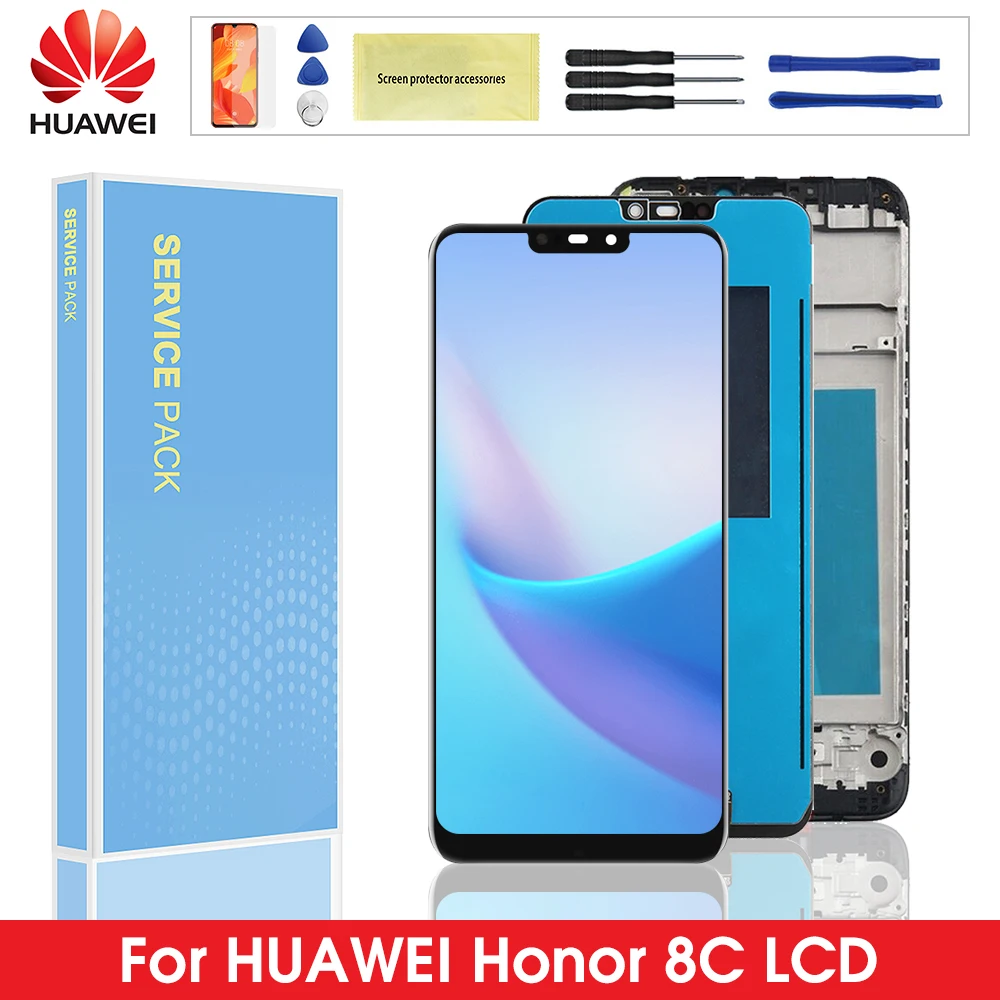 Original LCD with Frame For Huawei Honor 8C LCD Display Touch Screen Digitizer Assembly For Honor Paly 8C BKK-AL10 BKK-L21
Original LCD with Frame For Huawei Honor 8C LCD Display Touch Screen Digitizer Assembly For Honor Paly 8C BKK-AL10 BKK-L21