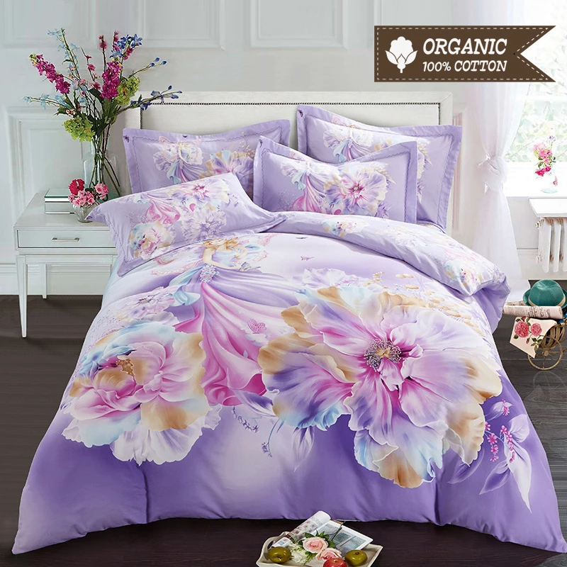 Thickened Sanding Bed Linen Set Cartoon Princess Style for Girls Bed Sheet Quilt Cover Pillowcase 4pcs 100% Cotton Bedding Set
Thickened Sanding Bed Linen Set Cartoon Princess Style for Girls Bed Sheet Quilt Cover Pillowcase 4pcs 100% Cotton Bedding Set