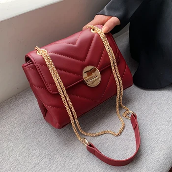 Chain PU Soft Leather Solid Color Crossbody Bags For Women 2020 Simple Fashion Shoulder Messenger Bag Female Handbags
Chain PU Soft Leather Solid Color Crossbody Bags For Women 2020 Simple Fashion Shoulder Messenger Bag Female Handbags