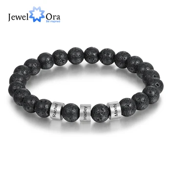 Personalized Stainless Steel Beaded Chain Name Engravd Bracelets for Men Customized Lava Tiger Eye Stone Bracelets Gifts for Him
Personalized Stainless Steel Beaded Chain Name Engravd Bracelets for Men Customized Lava Tiger Eye Stone Bracelets Gifts for Him