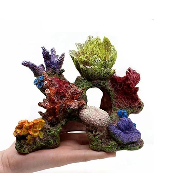 

Quarium Decoration Environments Cave Living Reef Fish Tank Resin Coral Aquarium Drop Shipping