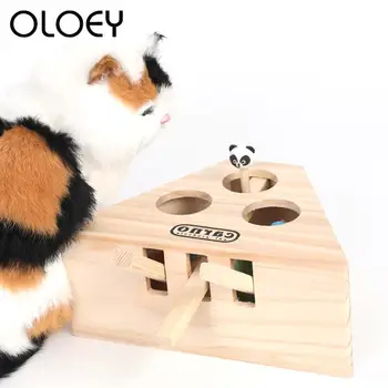 Puzzle 3/5 Holes Pet Cat Interactive Toy with Mouse Mechanical Motion Wooden High Quality Funny Cat Kitten Pet Playing Produt
Puzzle 3/5 Holes Pet Cat Interactive Toy with Mouse Mechanical Motion Wooden High Quality Funny Cat Kitten Pet Playing Produt