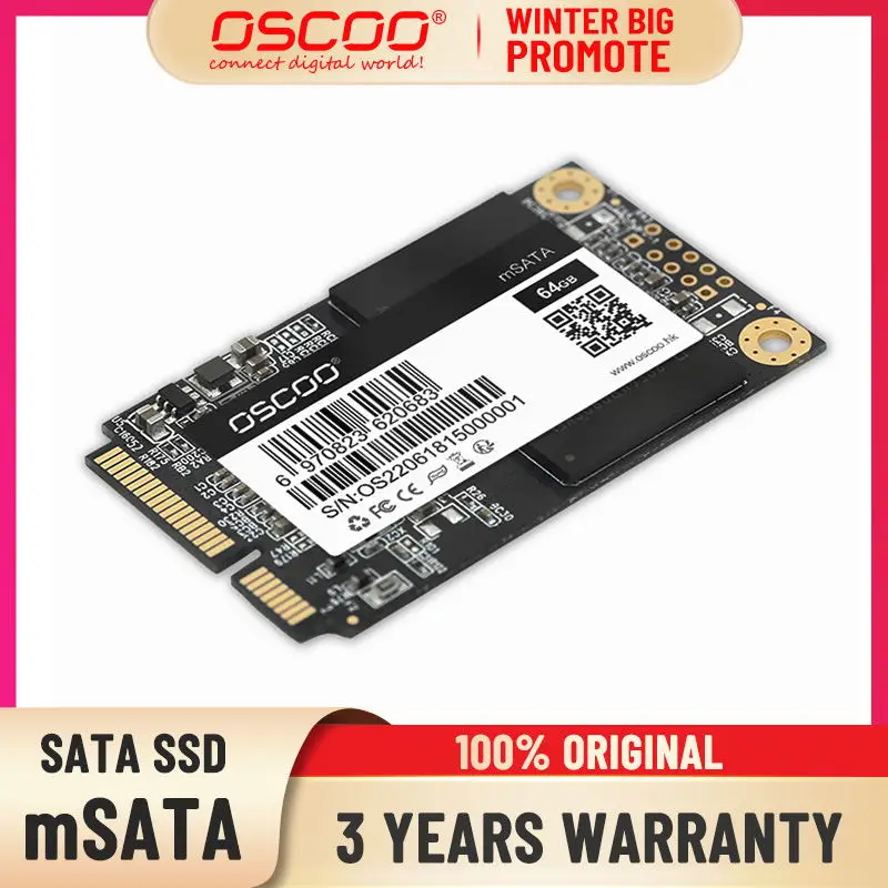 OSCOO mSATA SSD жесткого диска 16 Гб оперативной памяти 32 встроенной 64 ГБ 128 256 512 1 ТБ