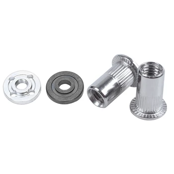 100 Pcs M5 Stainless Steel Flat Head Threaded Rivet Nut & 2 Pcs Replacement Angle Grinder Inner Outer Flange Set
100 Pcs M5 Stainless Steel Flat Head Threaded Rivet Nut & 2 Pcs Replacement Angle Grinder Inner Outer Flange Set