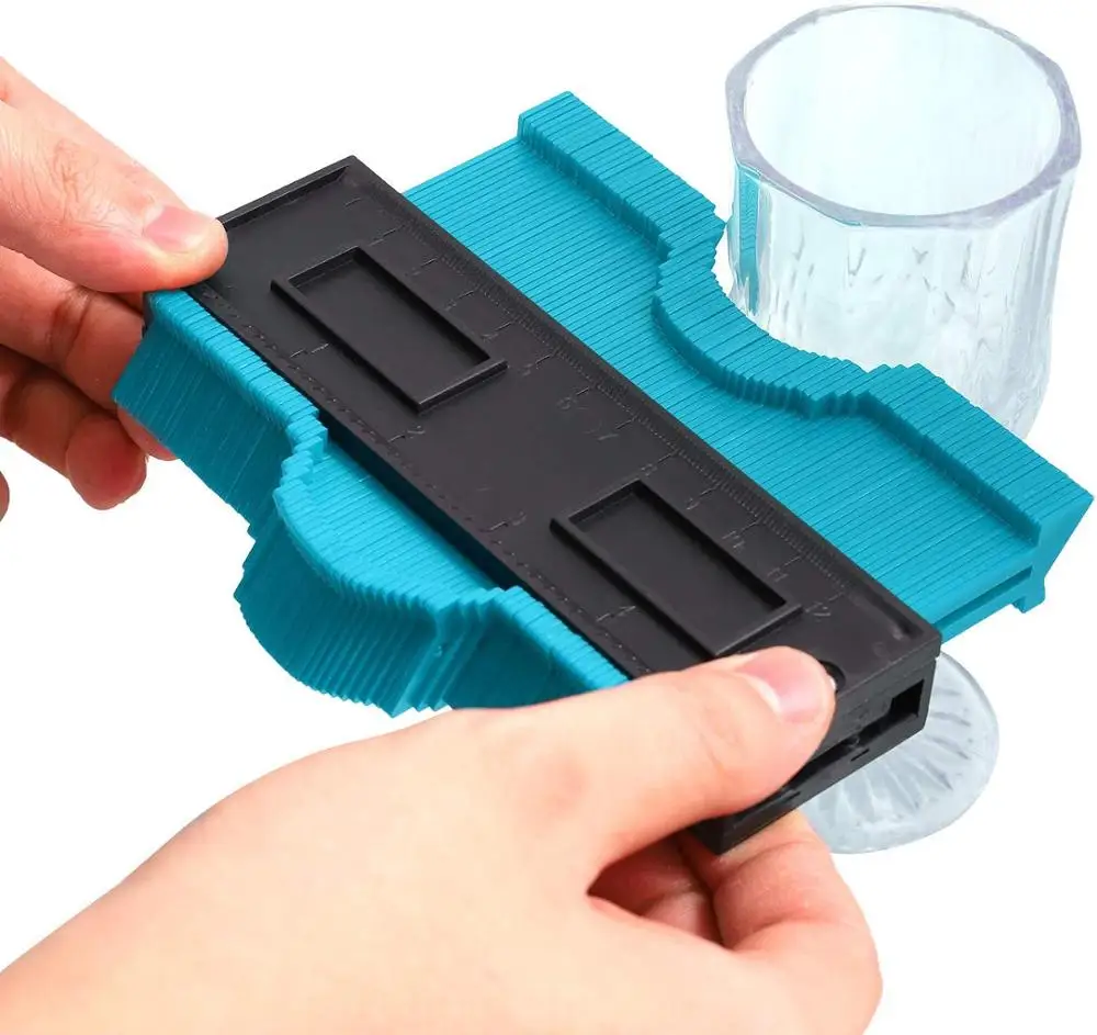 Cooraby Plastic Contour Gauge Profile Gauge Copy Duplicator Measuring Tool 5 Inch Profile Gauge Measure Ruler for Laminate Wood
Cooraby Plastic Contour Gauge Profile Gauge Copy Duplicator Measuring Tool 5 Inch Profile Gauge Measure Ruler for Laminate Wood
