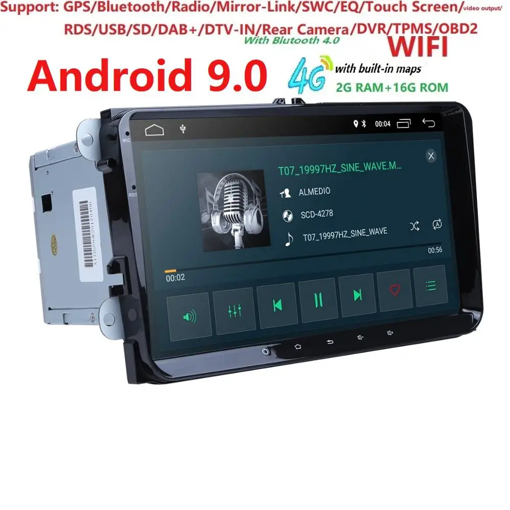 2din Android 9.0 GPS AutoRadio For Skoda Octavia 2 Passat B6 T5 Polo Amarok Volkswagen Superb 3 Seat Leon Golf 5 6 Multimedia
2din Android 9.0 GPS AutoRadio For Skoda Octavia 2 Passat B6 T5 Polo Amarok Volkswagen Superb 3 Seat Leon Golf 5 6 Multimedia