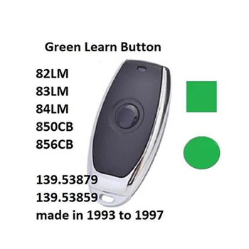 139.53879 81LM, 83LM 390mhz rolling code garage door transmitter green smart learn button
139.53879 81LM, 83LM 390mhz rolling code garage door transmitter green smart learn button