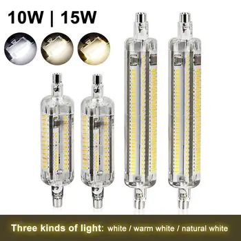 

AC 220V R7S 10W/15W Ultra Bright 2835SMD 108pcs LED Corn Bulb Replace Energy Saving Halogen Lamp 360 degrees beam angle