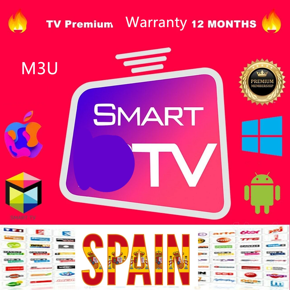 Hot sale Spain lista españa 12 months Smart iptv pro Europe HD TV✔ï¸M3U✔ï¸SMART TV✔ï¸ANDROID✔ï¸MAG NO XXX
Hot sale Spain lista españa 12 months Smart iptv pro Europe HD TV✔ï¸M3U✔ï¸SMART TV✔ï¸ANDROID✔ï¸MAG NO XXX