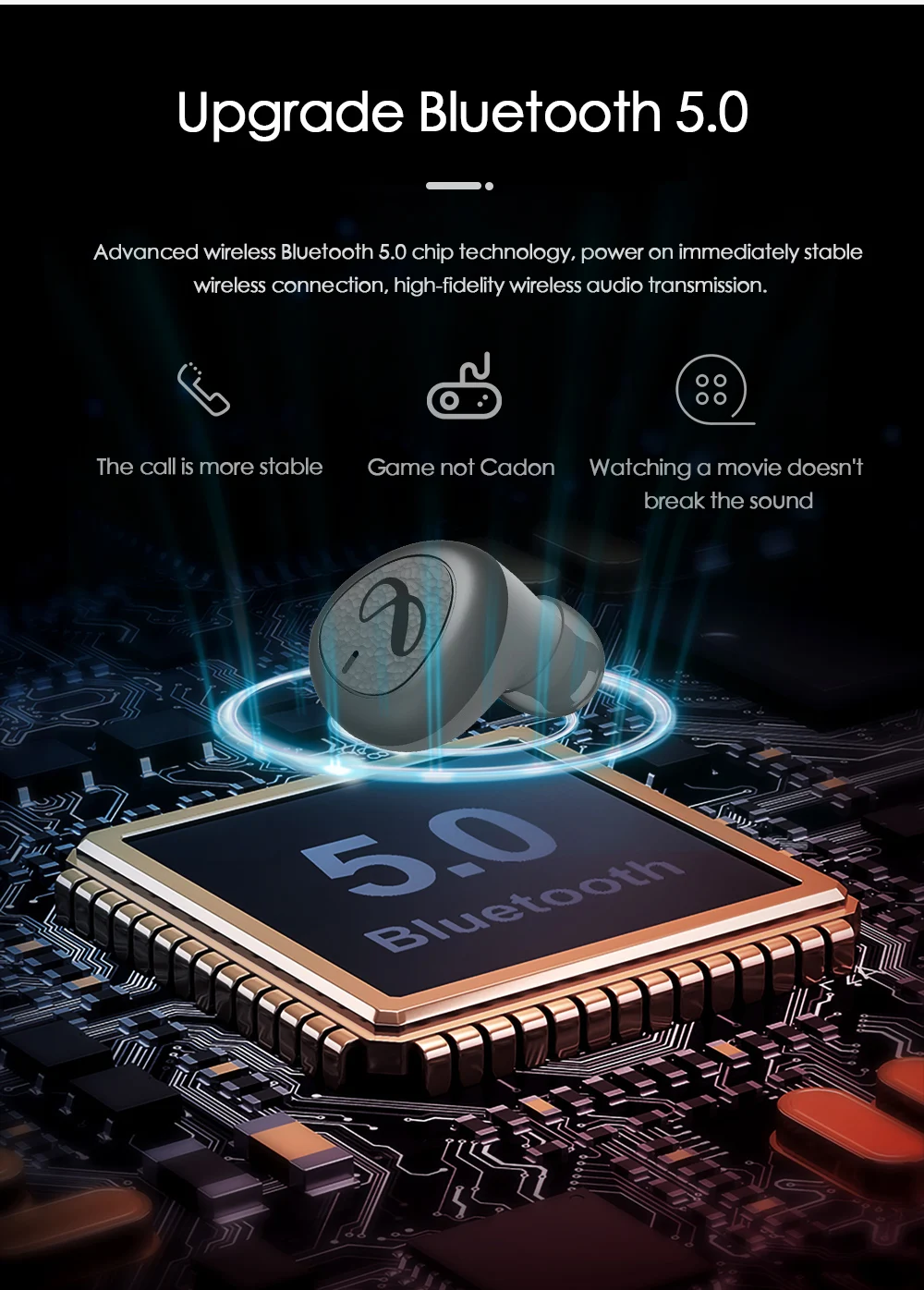 bluetooth 5.0 en audífonos