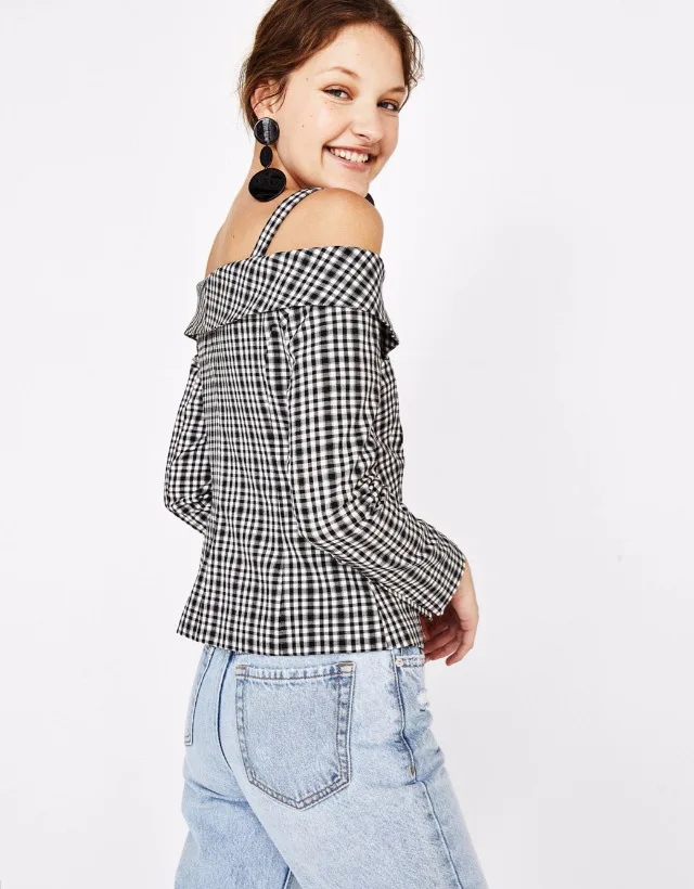 2018 Spring And Summer New Style Export Europe And America Fashion Pattern off-Shoulder Horizontal Neck Suit Jacket
2018 Spring And Summer New Style Export Europe And America Fashion Pattern off-Shoulder Horizontal Neck Suit Jacket