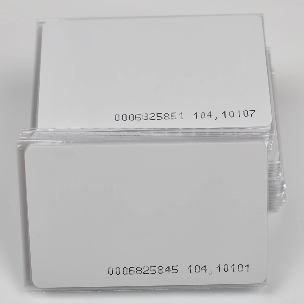 1000pcs/lot TK4100 4102 /EM4100 chip RFID 125KHz blank card Thin PVC ID Smart Card for Access control
1000pcs/lot TK4100 4102 /EM4100 chip RFID 125KHz blank card Thin PVC ID Smart Card for Access control