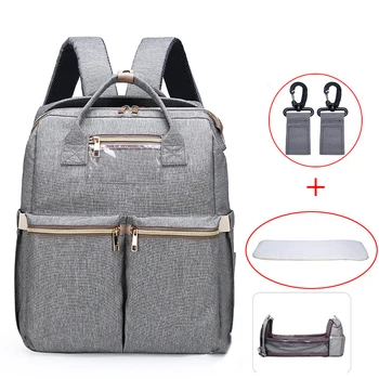 Diaper Bag Set Moms Backpack Baby Bed Bags Multifunctional Large Capacity for Stroller with Hook Up + Changing Pad BFR020 
Diaper Bag Set Moms Backpack Baby Bed Bags Multifunctional Large Capacity for Stroller with Hook Up + Changing Pad BFR020