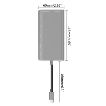 Type-C Dock Station USB3.0x2/SDx1 Card+HDMI/VGA+JACK 3.5+RJ45+Type-c(PD) port #0917
Type-C Dock Station USB3.0x2/SDx1 Card+HDMI/VGA+JACK 3.5+RJ45+Type-c(PD) port #0917