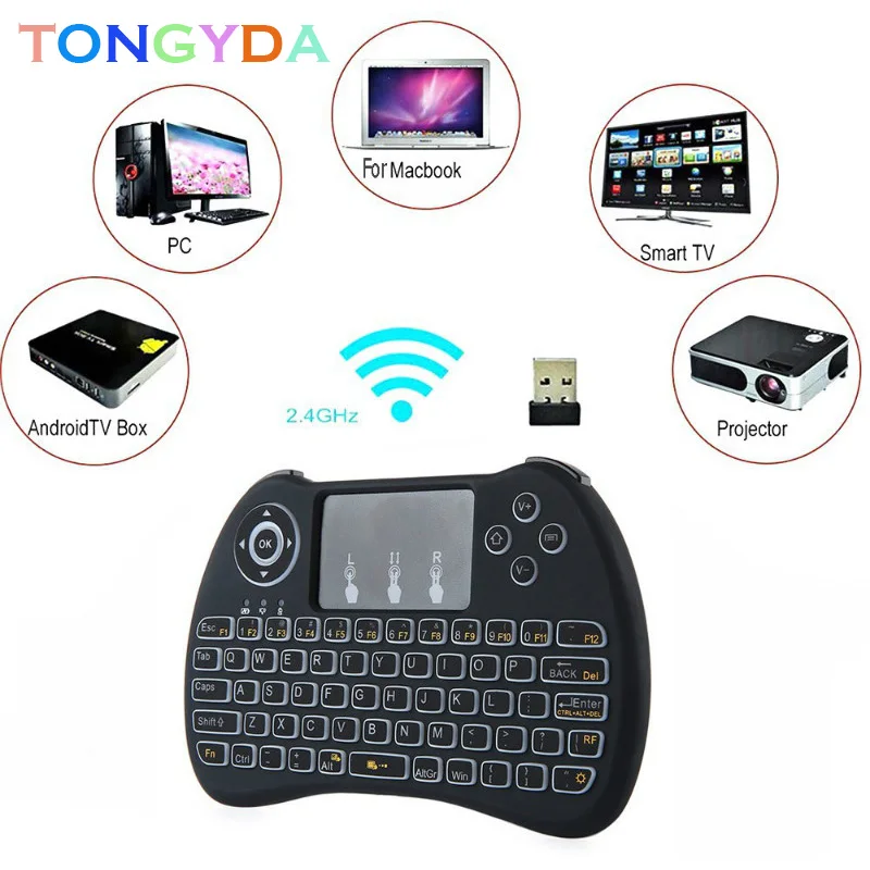 Original H9 Russian English Hebrew Version i8+ 2.4GHz Wireless Keyboard Air Mouse Touchpad Handheld for Android TV BOX Mini PC
Original H9 Russian English Hebrew Version i8+ 2.4GHz Wireless Keyboard Air Mouse Touchpad Handheld for Android TV BOX Mini PC