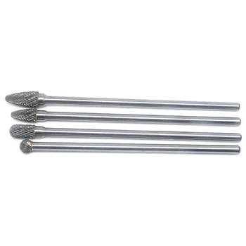 Long Reach Rotary Burrs set Tungsten Carbide Bit 150-160mm High efficiency
