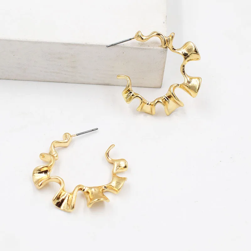 Fashion Punk Gold Silver Color Alloy Circle Drop Earrings Metal Abstract Irregular Round Dangle Earring For Women Girl Party
Fashion Punk Gold Silver Color Alloy Circle Drop Earrings Metal Abstract Irregular Round Dangle Earring For Women Girl Party