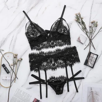 New Sexy Fashion Lace Lingerie Underwear Sleepwear Nightdress Pajamas Garter Women Sexy Light and Breathable Intimates 
New Sexy Fashion Lace Lingerie Underwear Sleepwear Nightdress Pajamas Garter Women Sexy Light and Breathable Intimates