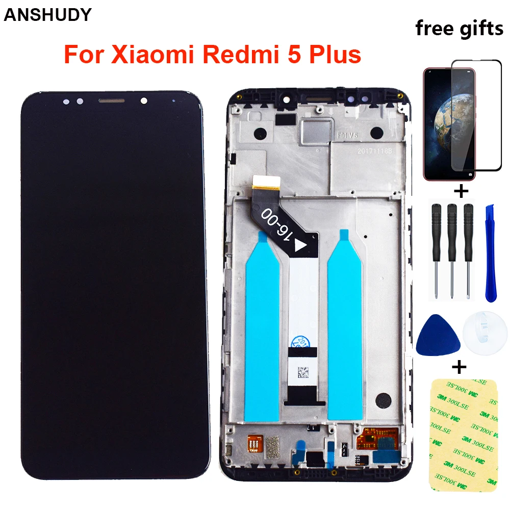 For Xiaomi Redmi 5 Plus LCD Touch Screen Digitizer Sensor For Xiaomi Redmi 5 Plus LCD Display Assembly Frame Snapdragon 625
For Xiaomi Redmi 5 Plus LCD Touch Screen Digitizer Sensor For Xiaomi Redmi 5 Plus LCD Display Assembly Frame Snapdragon 625