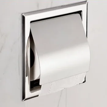 Roll Paper Holder Bathroom Home Wall-mounted Mini Dustproof Napkin Case Stainless Steel Universal Tissue Box Embedded Toilet
Roll Paper Holder Bathroom Home Wall-mounted Mini Dustproof Napkin Case Stainless Steel Universal Tissue Box Embedded Toilet