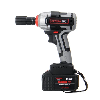 New 330Nm High Torque 16800mAh Waterproof Brushless Wrench LED light Rechargeable Cordless Electric Impact Drill Screwdriver
New 330Nm High Torque 16800mAh Waterproof Brushless Wrench LED light Rechargeable Cordless Electric Impact Drill Screwdriver
