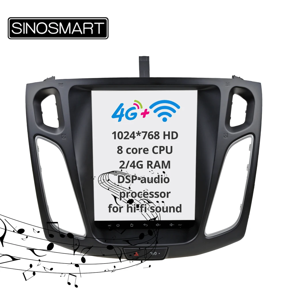 Sinosmart 9.7 inch Tesla Style Vertical HD screen Android 8.1 Car GPS Navigation Player Radio for Ford Focus 2012 2013-2017
Sinosmart 9.7 inch Tesla Style Vertical HD screen Android 8.1 Car GPS Navigation Player Radio for Ford Focus 2012 2013-2017