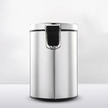 Round Stainless Steel Step Trash Can Wastebasket Garbage Container Bin for Bathroom Bedroom Kitchen PI669
Round Stainless Steel Step Trash Can Wastebasket Garbage Container Bin for Bathroom Bedroom Kitchen PI669
