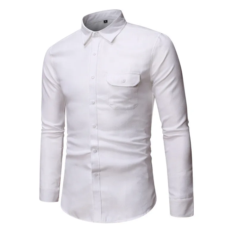 Men's shirts men's solid color slim single-breasted shirt men's fashion business casual shirt wedding banquet formal shirt
Men's shirts men's solid color slim single-breasted shirt men's fashion business casual shirt wedding banquet formal shirt